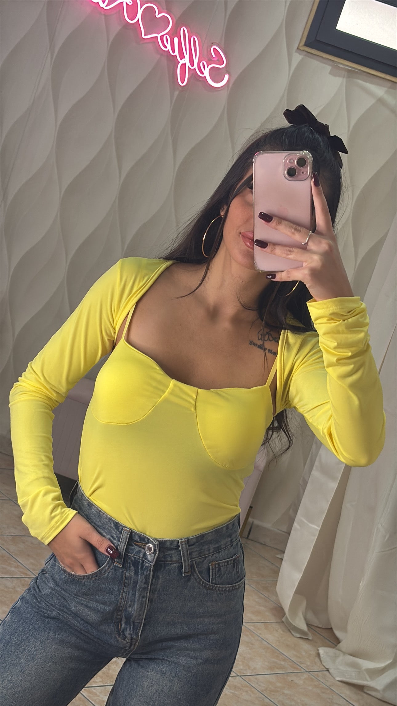 Body con copri spalle