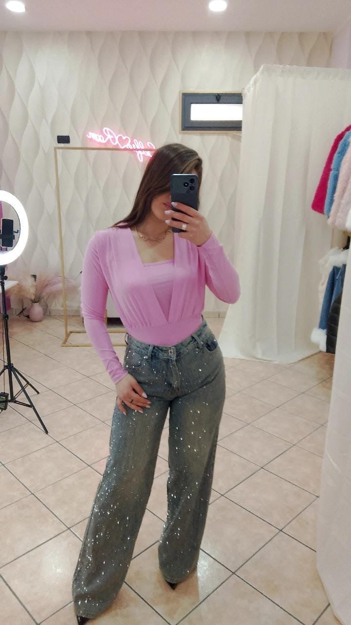 JEANS GLITTER SABBIATO cod A- 3335