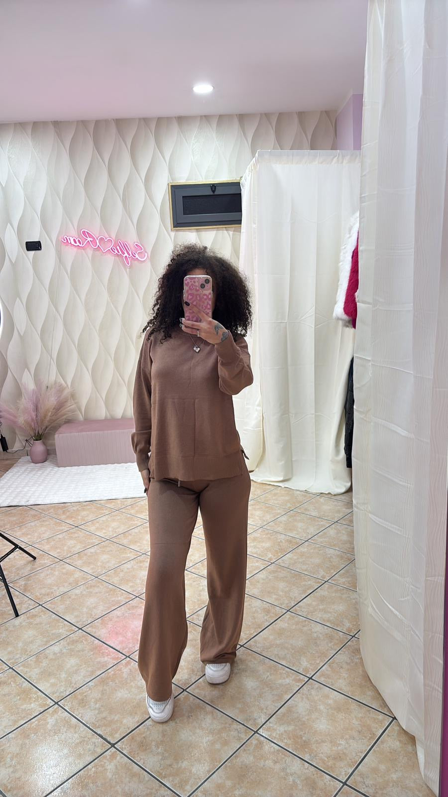 Cordinato coomfy pantalone a palazzo
