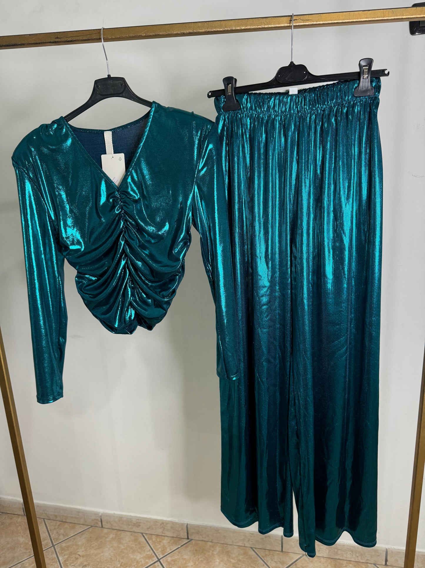 Cordinato shine celeste