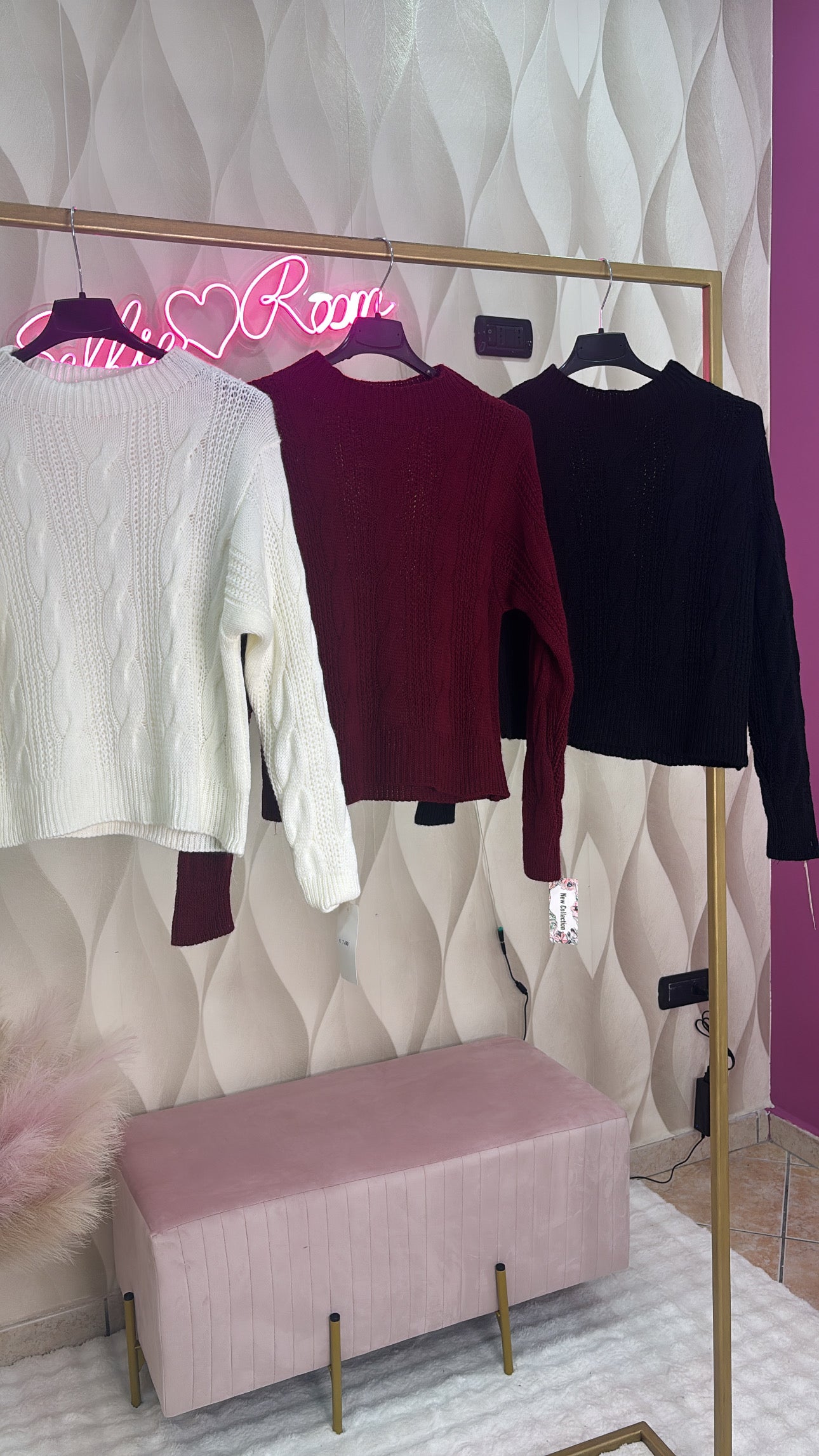 Maglioncino trecce cod 3192