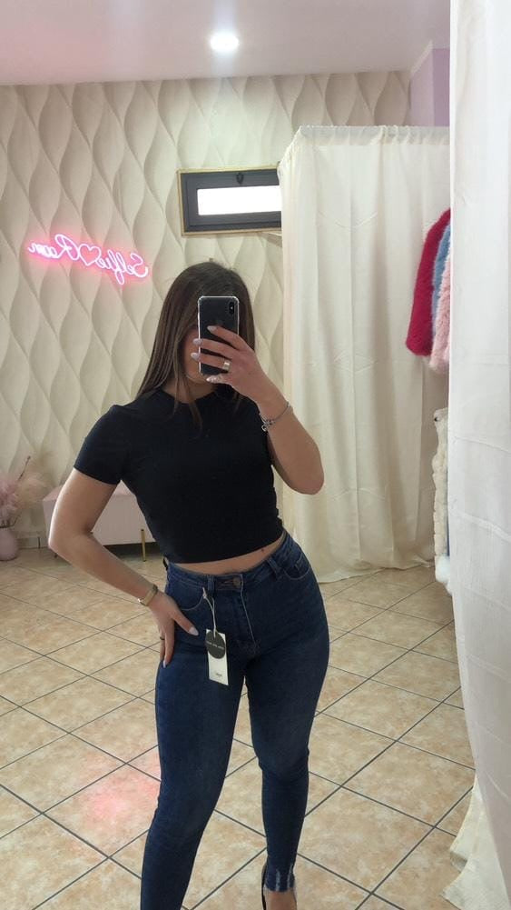MAGLIA CROP LICRA. cod 5819