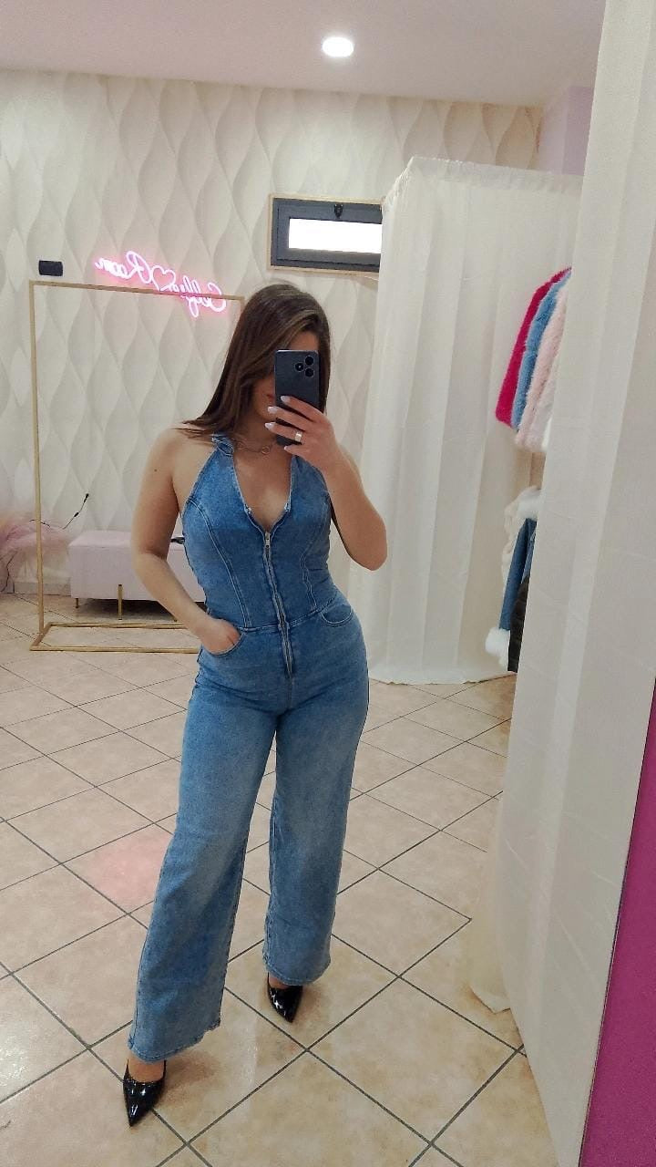 tuta di jeans -cod 31836