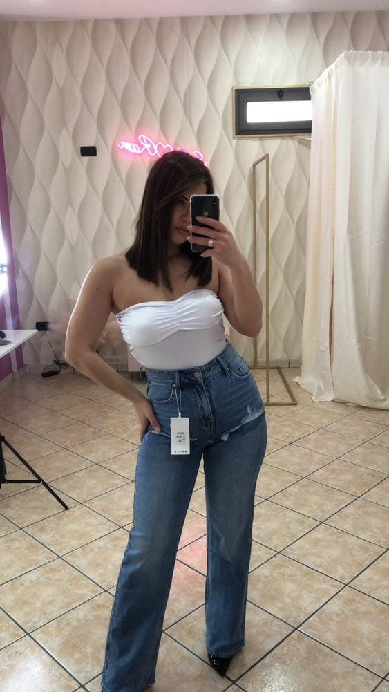 JEANS WIDE A PALAZZO cod MG- 523
