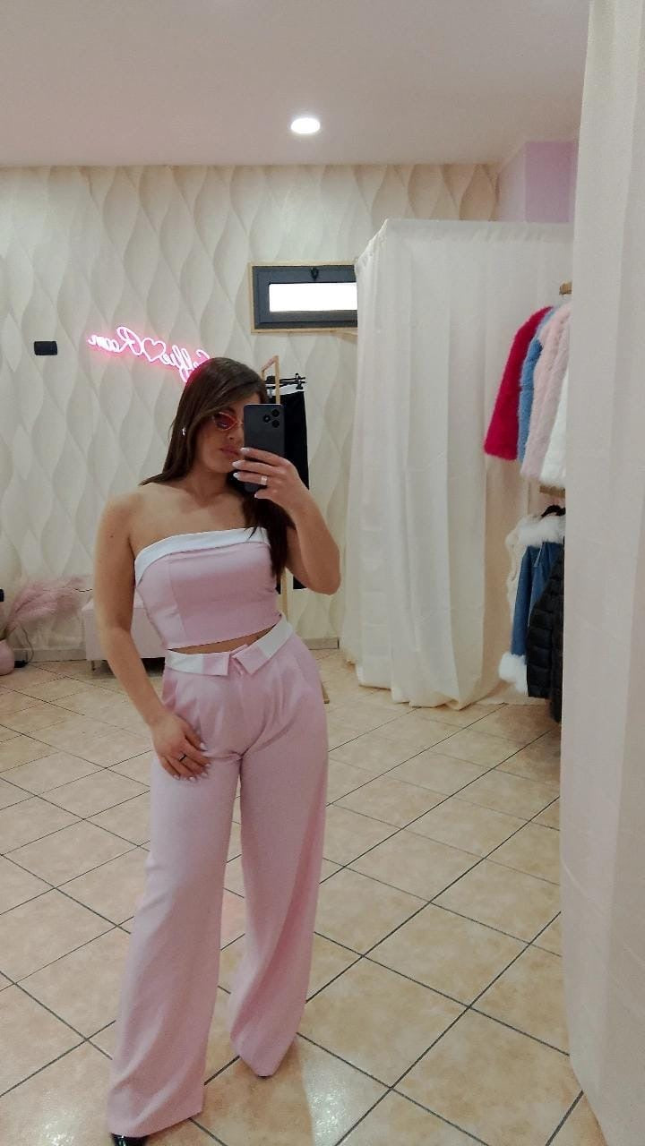 cordinato top & pantalone - cod 17103