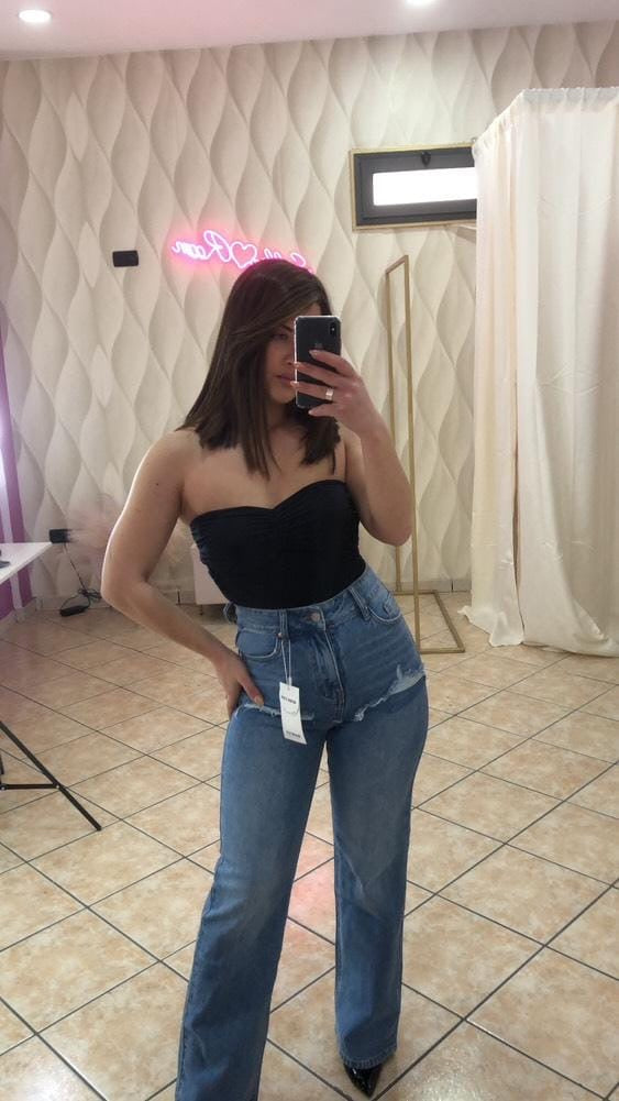 JEANS WIDE A PALAZZO cod MG- 523