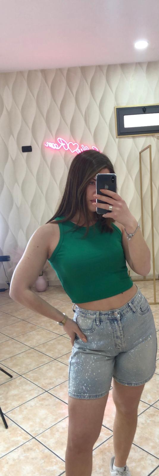 MAGLIA CROP A GIRO cod 5118