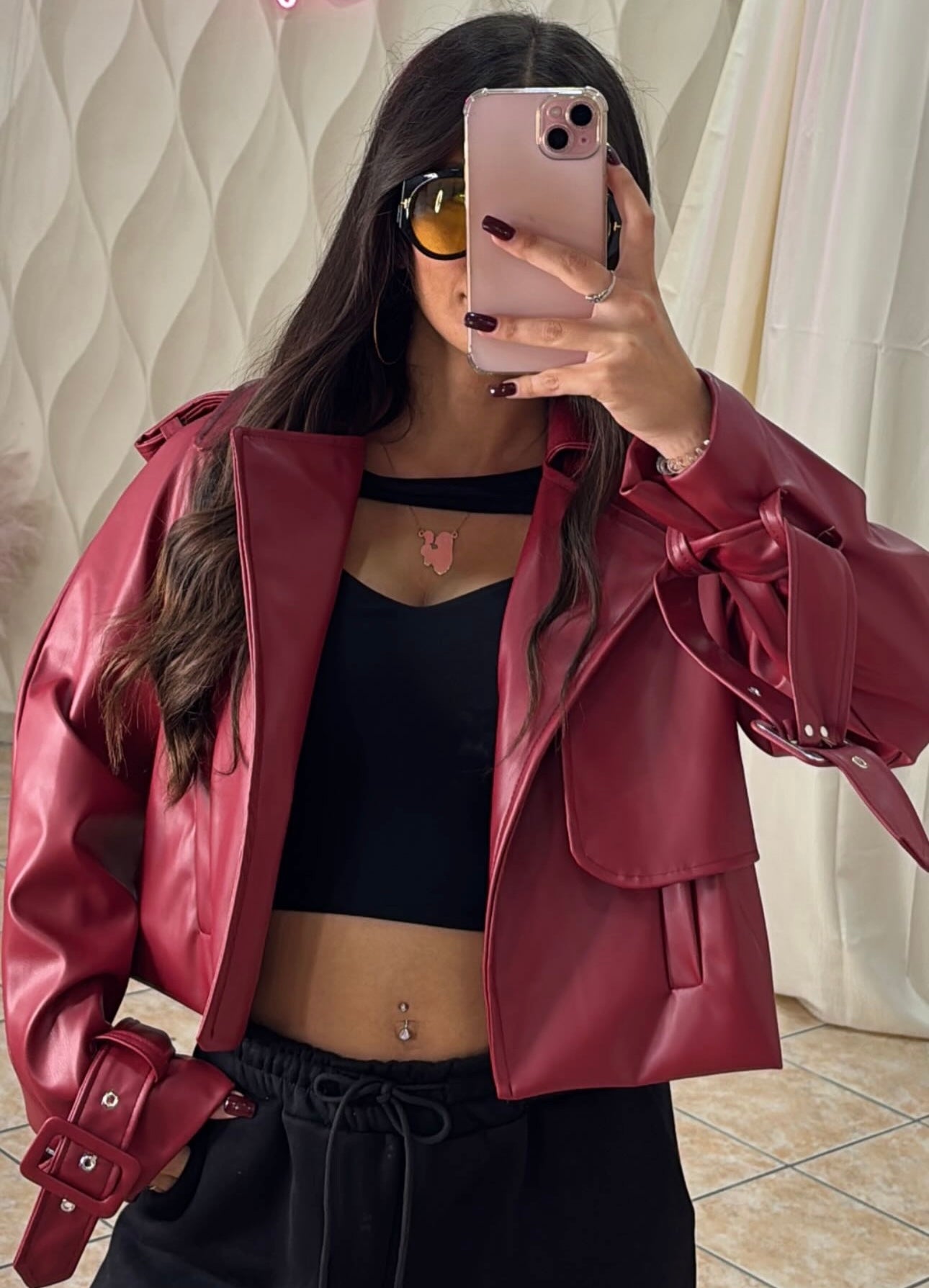 Giubbotto in ecopelle Conny