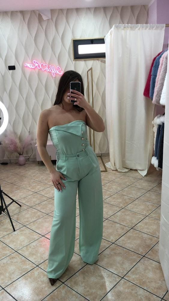 completo corpetto & pantalone a palazzo -cod 18026