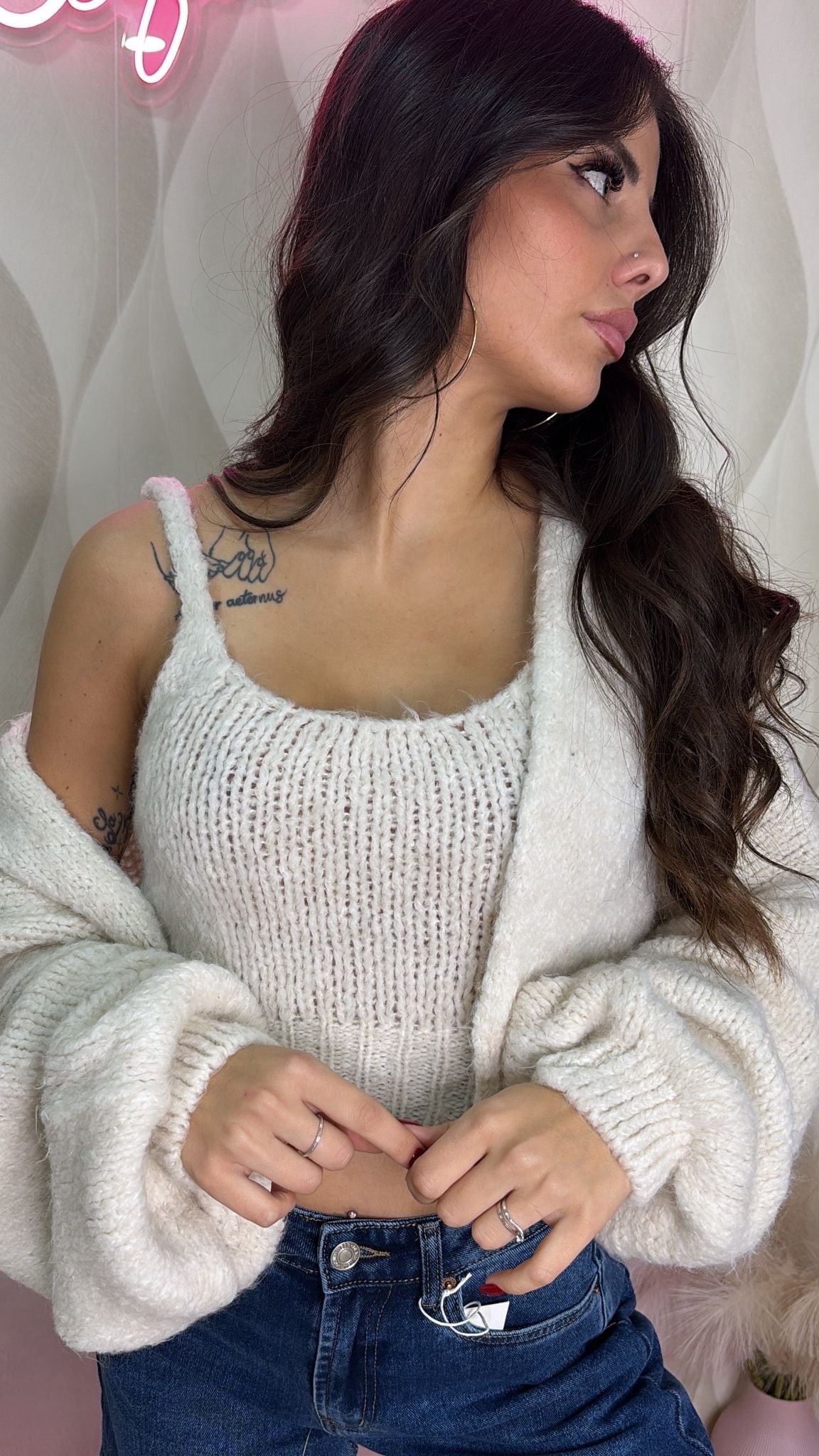 Cardigan con top Wendy