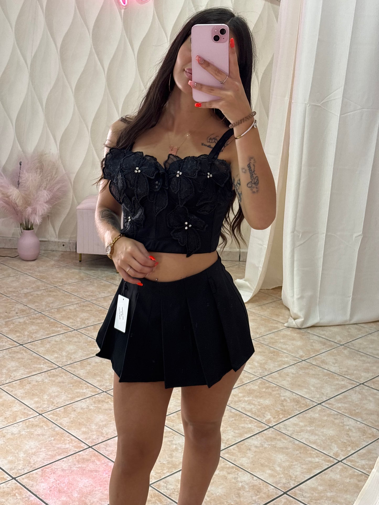 Corpetto flowers diamonds