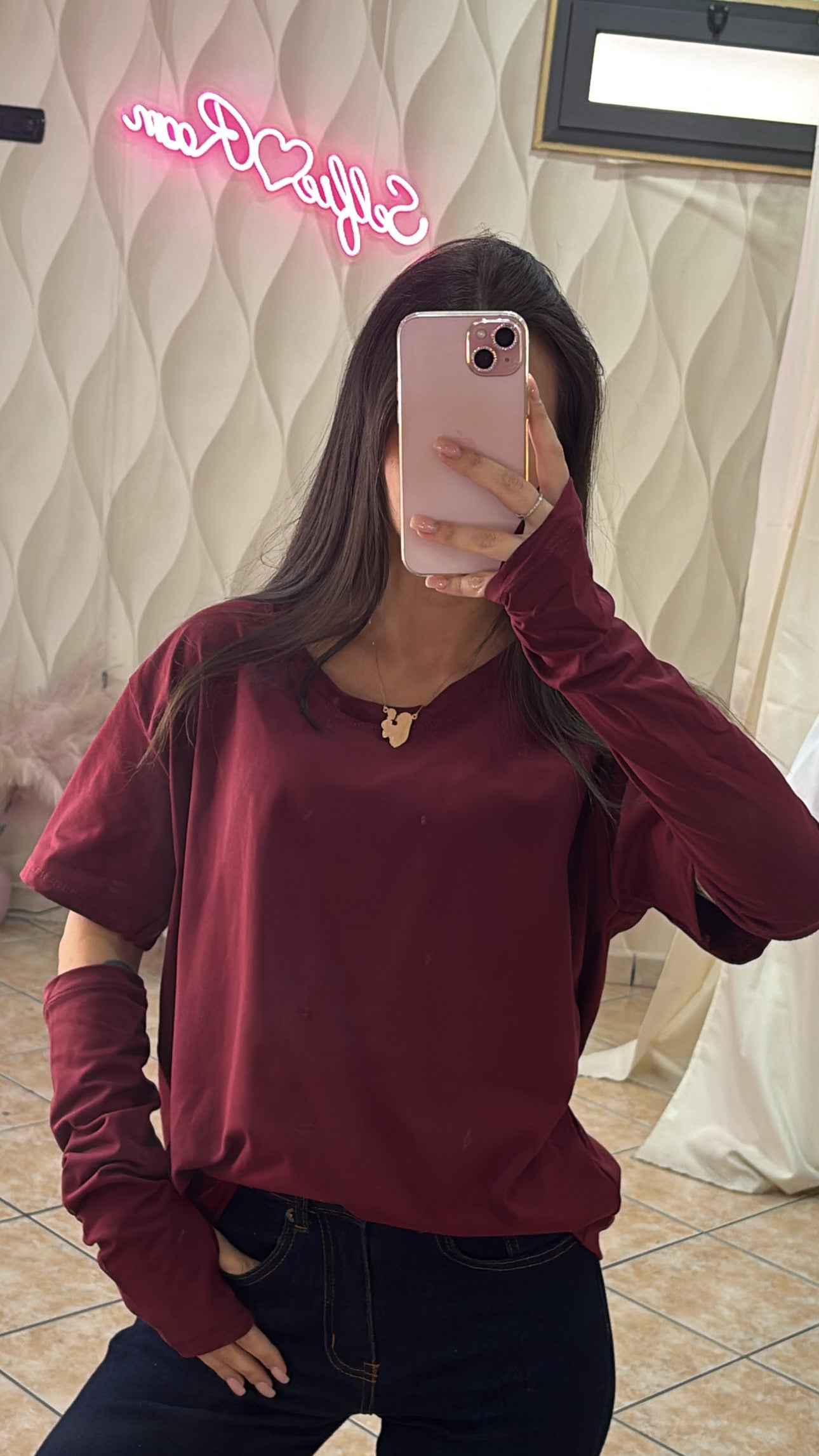 Maglia over con manicotti