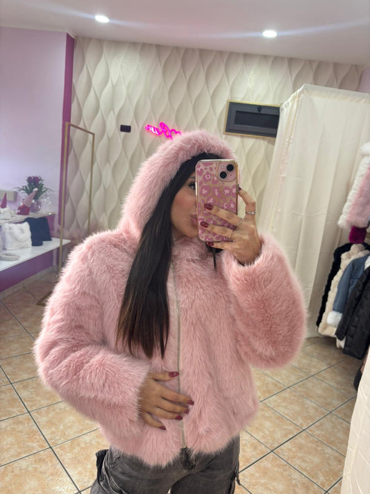 Pelliccia rosa  cod 6639