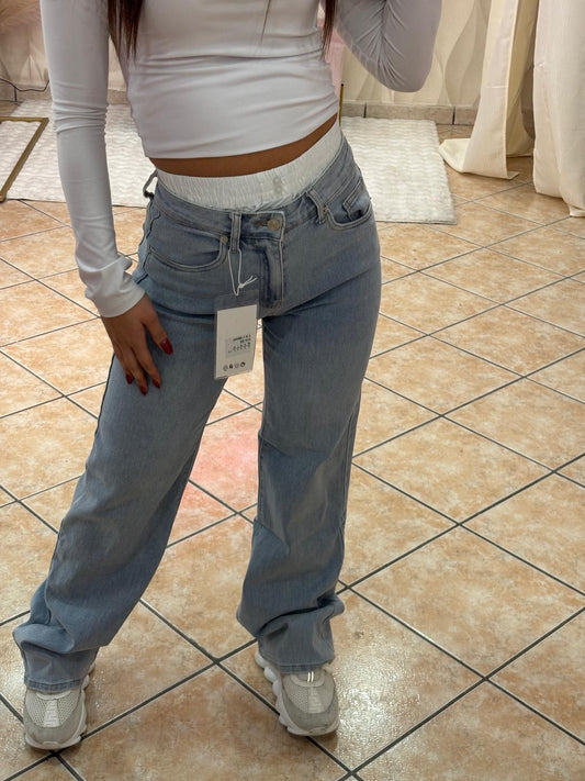 Jeans chicca a zampa  cod 3325