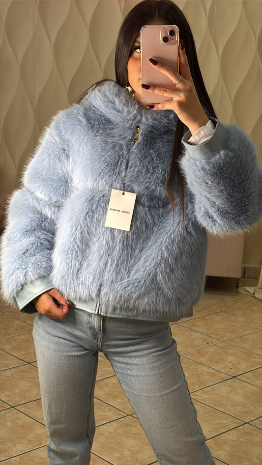 Pelliccia azzurra  cod pj- 801