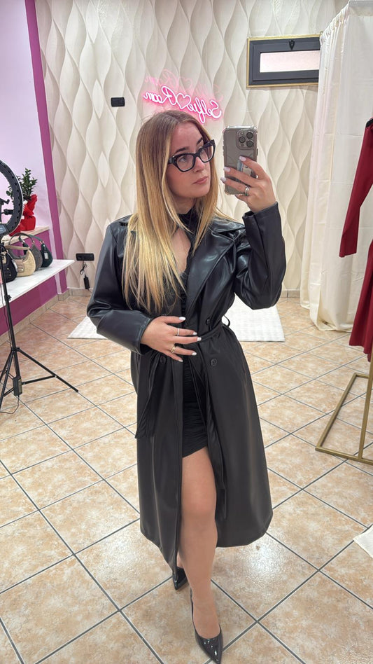 Trench in pelle