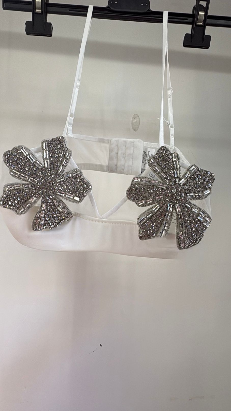 Bralette flowers diamonds