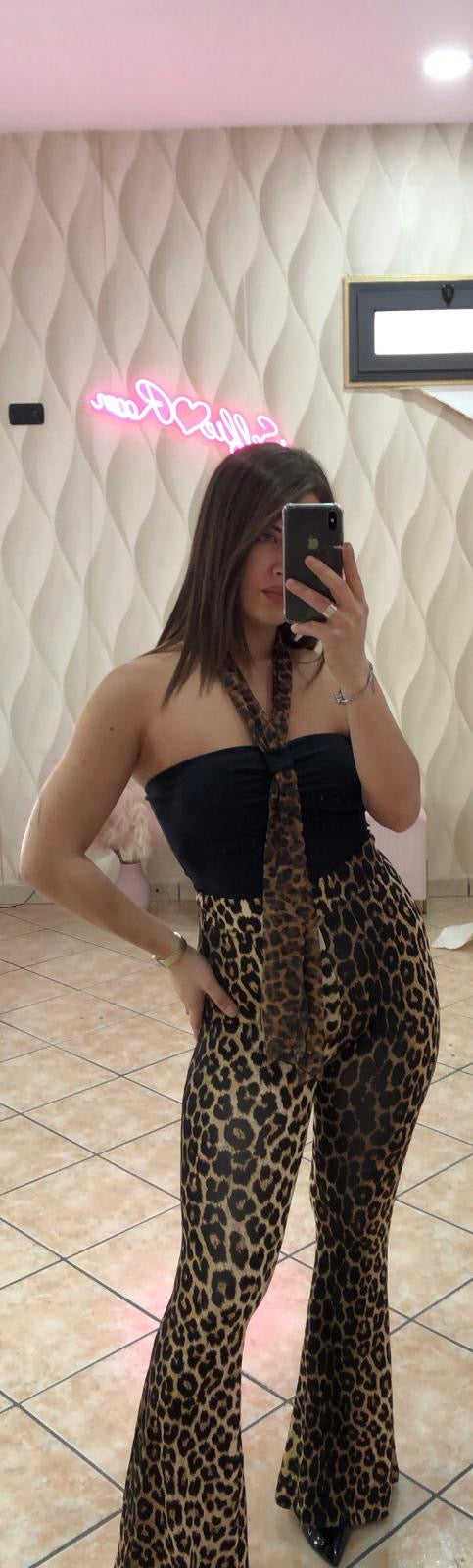 Body foulard animalier
