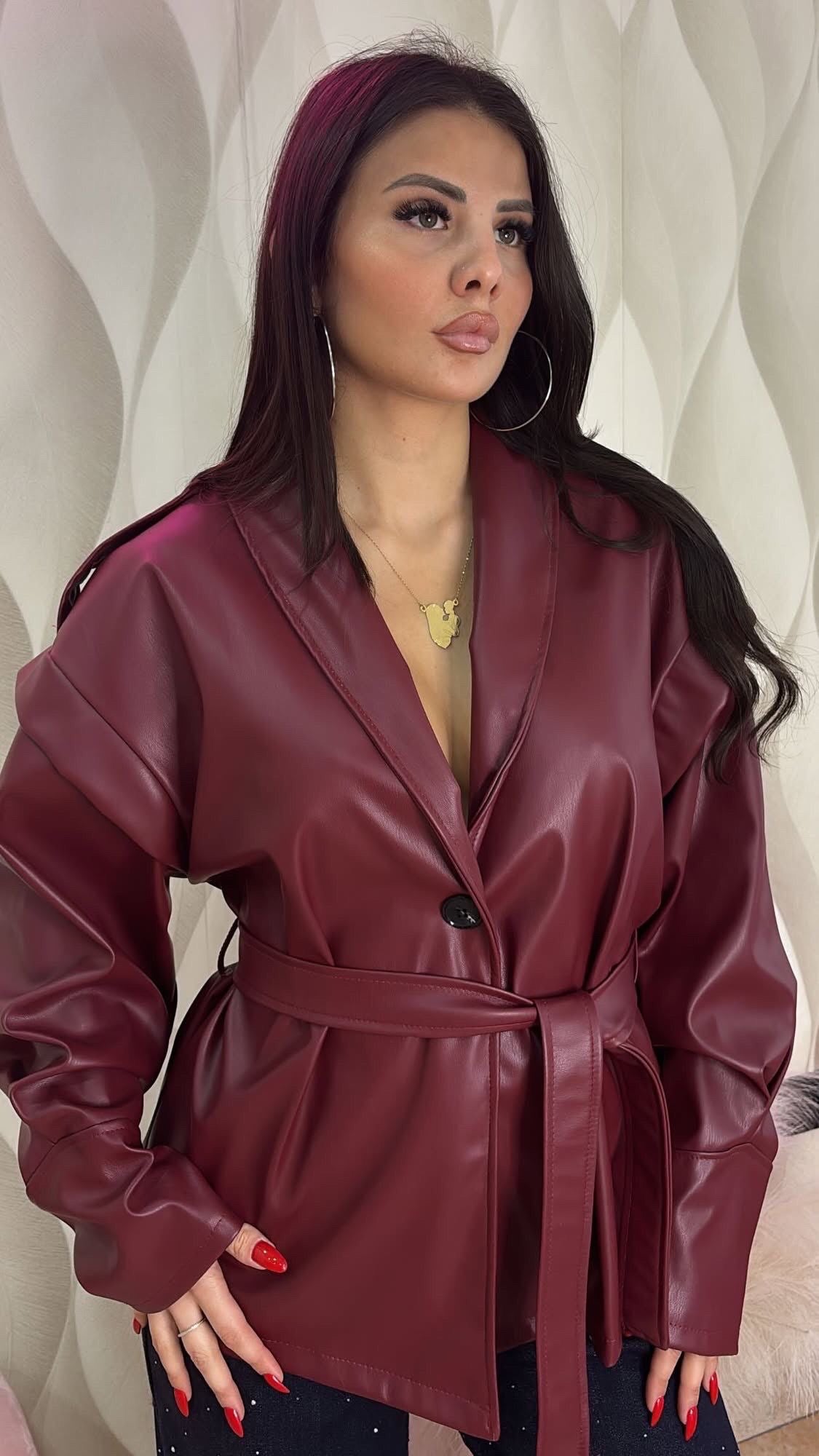 Trench crop in pelle