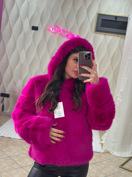 Pelliccia fucsia  cod wj 24503