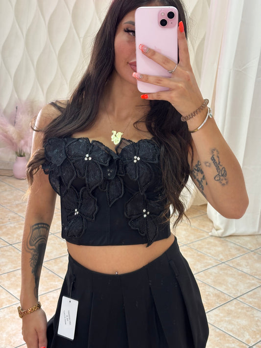 Corpetto flowers diamonds